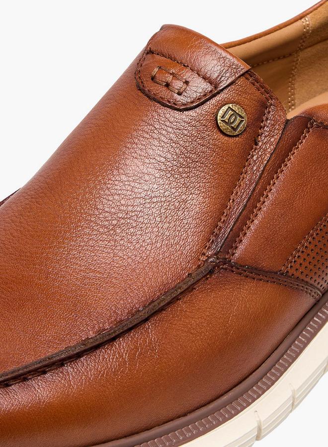 DUCHINI Men Leather Slip-On Loafers - Image 4